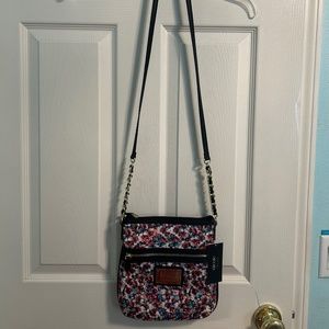 Nicole Miller Floral Crossbody Bag